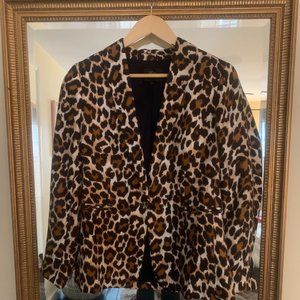 J. Crew Leopard Print Blazer